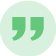 green icons symbol representing a quote